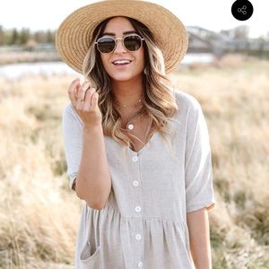 Finding July ‘ The Ray ‘ dress in color Sand    Size Small